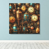 Toile Horloges Steampunk Canvas Art (Insitu (Plancher de Bois))