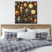 Toile Horloges Steampunk Canvas Art (Insitu(Chambre))