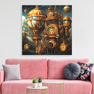 Toile Horloges Steampunk Canvas Art