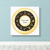 Toile Horoscope Mandala (Insitu (Plancher de Bois))