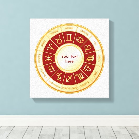 Toile Horoscope Mandala (Insitu (Plancher de Bois))