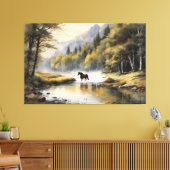 Toile Horse Crossing the River (Insitu(Salon))