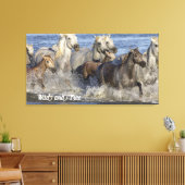 Toile Horses galloping in the water (Insitu(Salon))