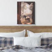 Toile Horses in Forest Clearing Sunbeam Art (Insitu(Chambre))