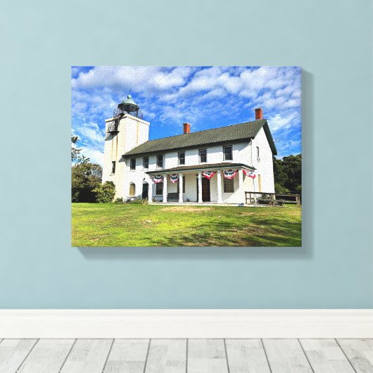 Toile Horton Point Lighthouse New York Wrappets Canvas (Insitu (Plancher de Bois))