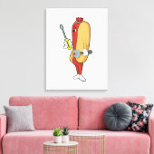 Toile Hotdog en mécanique avec outil (Insitu(Salon))