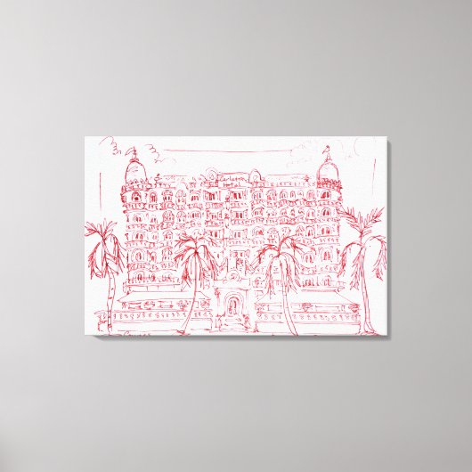 Toile Hôtel Carlton, Cannes, France (Recto)