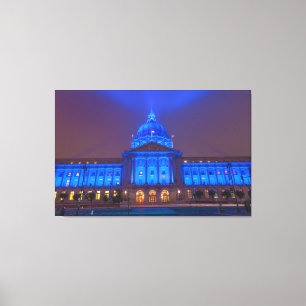 Toile Hôtel de ville de San Francisco en bleu clair