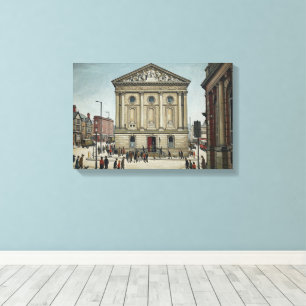 Toile Hôtel de ville de Todmorden dans le style Lowry