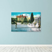 Toile Hotel Del Monte Réservoir de natation et solarium (Insitu (Plancher de Bois))