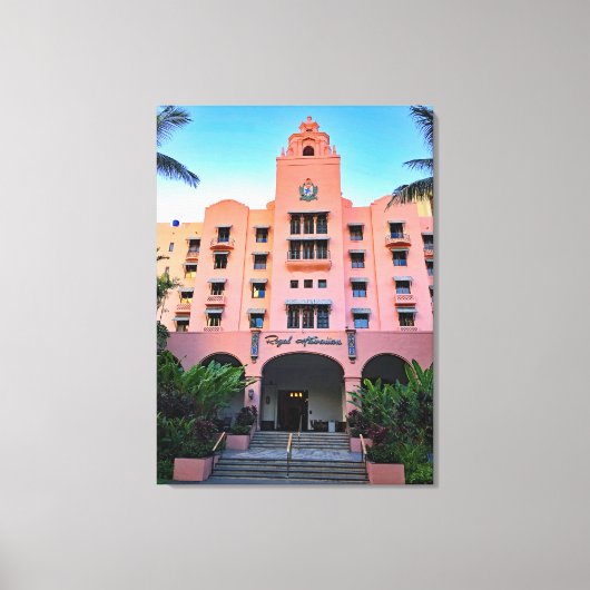 Toile Hôtel Royal Hawaiian (Recto)