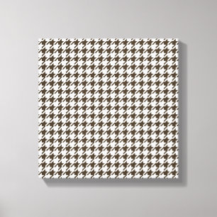 Toile Houndstooth de Brown Combination par Shirley Taylo