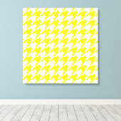 Toile Houndstooth élégant au citron (Insitu (Plancher de Bois))