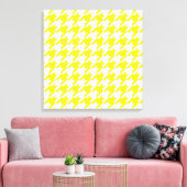 Toile Houndstooth élégant au citron (Insitu(Salon))