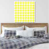 Toile Houndstooth élégant au citron (Insitu(Chambre))