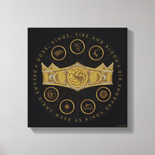 Toile HOUSE of the Dragon | Seven Kingdoms Crown Graphic (Recto)