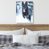 Toile Housse de couette Black German Shepherd dans la ne (Insitu(Chambre))