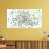 Toile Houston Texas Map (1992) (Insitu(Salon))