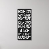 Toile Houston | Typographie (Recto)