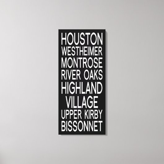 Toile Houston | Typographie (Recto)