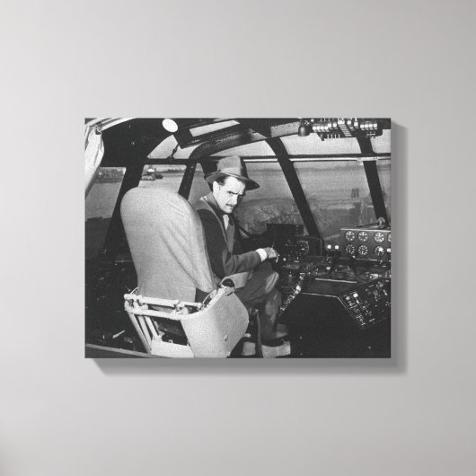 Toile Howard Hughes dans l'épicéa Oie Plan en bois (Recto)