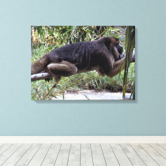 Toile Howler Monkey Hangout (Insitu (Plancher de Bois))