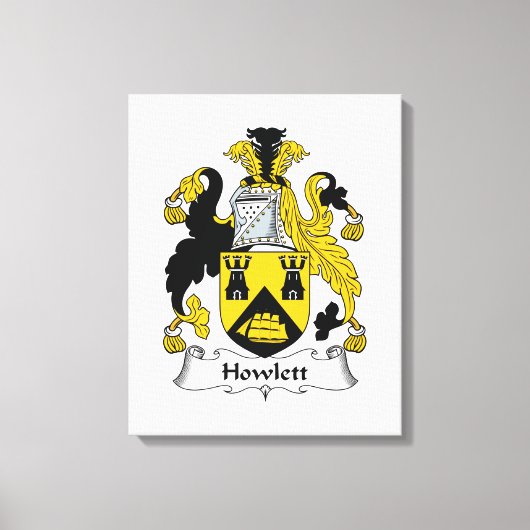 Toile Howlett Family Crest (Recto)