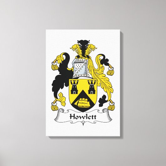 Toile Howlett Family Crest (Recto)