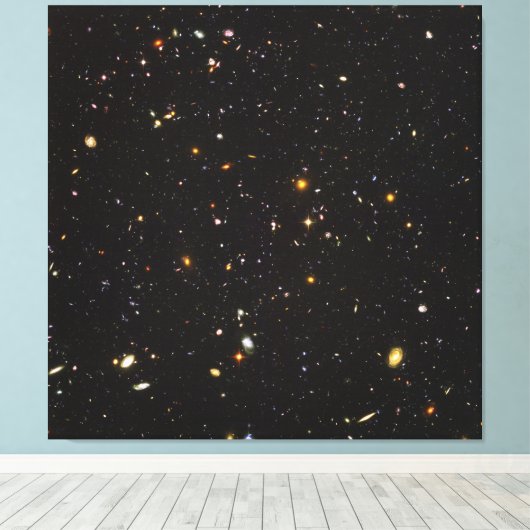 Toile Hubble Ultra Deep Field Vue de 10 000 Galaxies (Insitu (Plancher de Bois))