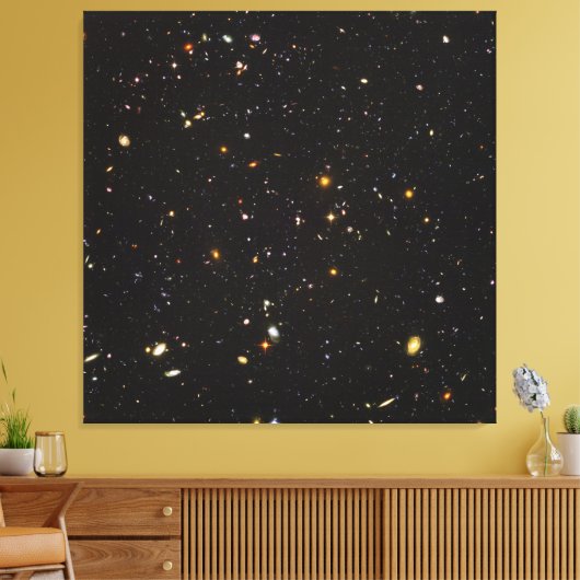 Toile Hubble Ultra Deep Field Vue de 10 000 Galaxies (Insitu(Salon))