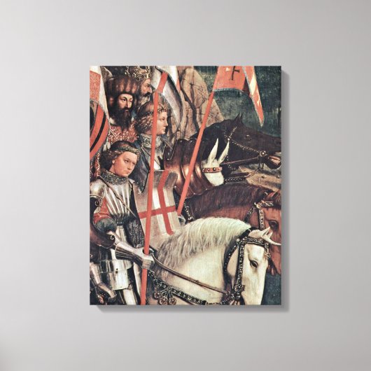Toile Hubert van Eyck - Les Chevaliers Justes Détail (Recto)