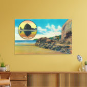 Toile Hug Point à Cannon Beach et Haystack Rock (Insitu(Salon))