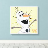 Toile Hugs Chauds Snowman Canvas Imprimer Mur Art (Insitu (Plancher de Bois))