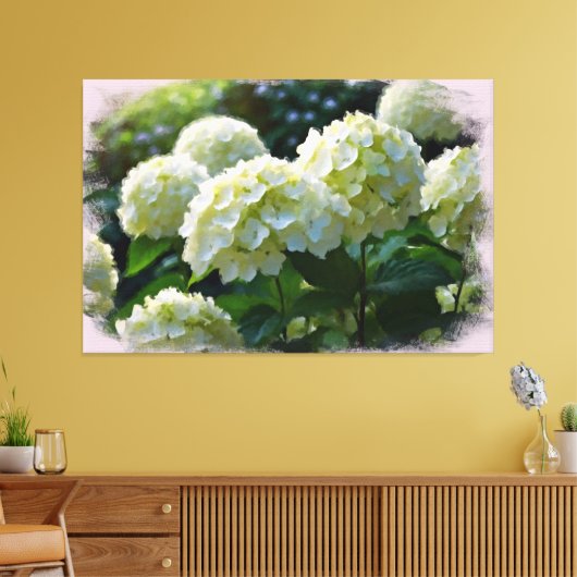 Toile *~* Huile Hydrangea TV2 Art Stretted Canvas Imprim (Insitu(Salon))