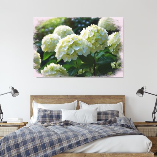 Toile *~* Huile Hydrangea TV2 Art Stretted Canvas Imprim (Insitu(Chambre))