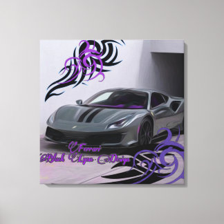 Toile Huile Jhgf Noir Lyon design