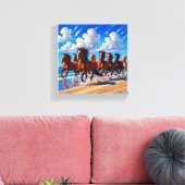 Toile huit canvas de cheval a (Insitu(Salon))