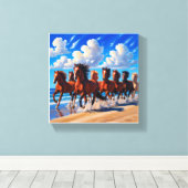 Toile huit canvas de cheval a (Insitu (Plancher de Bois))