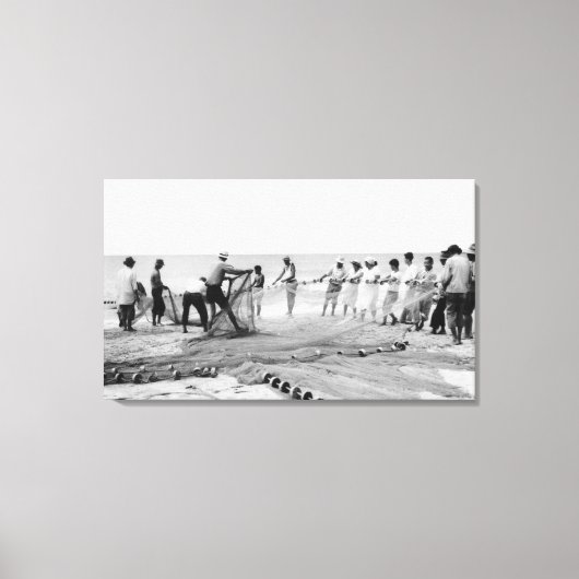 Toile Hukilau Nets hommes Pêche Hawaii Surf photo (Recto)