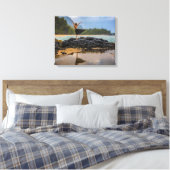 Toile Hula Dancer à Lumaha'i Beach, Kauai, Hawaii (Insitu(Chambre))