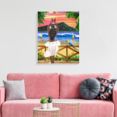 TOILE HULA DE LA COUCHE DE SOLEIL HAWAIIENNE (Insitu(Salon))
