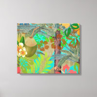 Hula Vintage Floral Graphisme Floral Hawaii