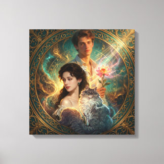 Toile Human Form, Feline Soul – Mystic Cat Wall Art