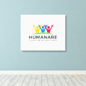 Toile Humanare Ensemble nous sommes heureux (Insitu (Plancher de Bois))