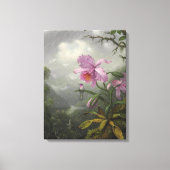 Toile Hummingbird Perched on an Orchid Plant by MJ Heade (Recto)