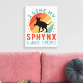 Toile Humour du propriétaire canadien de chats en sphynx (Insitu(Salon))