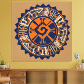 Toile Hunab Ku divinité maya (Insitu(Salon))