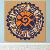 Toile Hunab Ku Maya Diety (Insitu (Plancher de Bois))