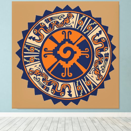 Toile Hunab Ku Maya Diety (Insitu (Plancher de Bois))