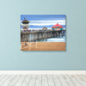 Toile Huntington Beach Pier, Californie (Insitu (Plancher de Bois))